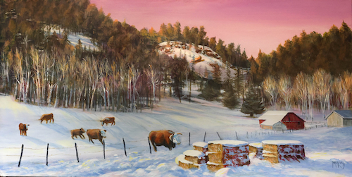 Divide Farm 12x24 $1900 at Hunter Wolff Gallery